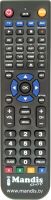 Replacement remote control MEDIA SYSTEM M7000 HD