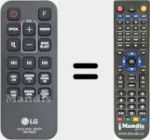 Replacement remote control for AKB74935621