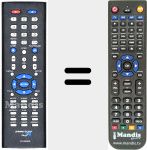 Replacement remote control for IR2223