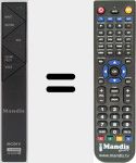 Replacement remote control for RM-ANU 207 (149279111)