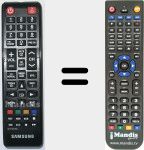 Replacement remote control for TM1240 (GL59-00160A)