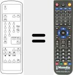 Replacement remote control for REMCON213