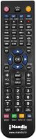 Replacement remote control QONIX TVGD8020
