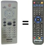 Gleichwertige Fernbedienung Philips DVP3120