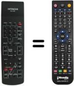 Replacement remote control Hitachi VT-M728E