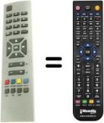 Replacement remote control Euroline CTV5020X