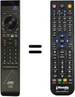 Gleichwertige Fernbedienung JVC LT-37HB1SU / AX