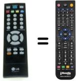 Replacement remote control LG 21FU1RG