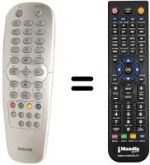 Gleichwertige Fernbedienung Philips 14PV203 / 39