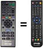 Gleichwertige Fernbedienung Sony BDP-S580