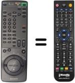 Gleichwertige Fernbedienung Sony SLV-E710VP