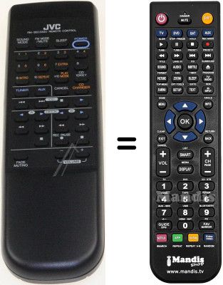 Replacement remote control JVC RMSEC330U