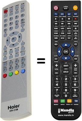 Replacement remote control Haier HTR273W