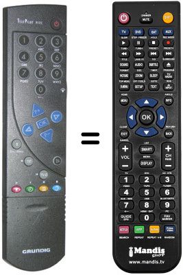 Replacement remote control Grundig SE8270 DOLBY