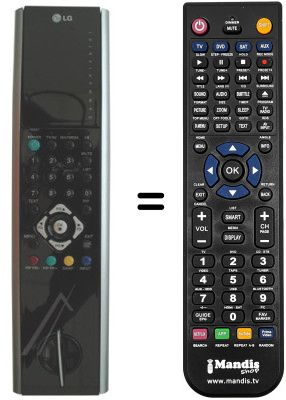 Replacement remote control LG 6710V00125D Replacement remote control LG 6710V00125D