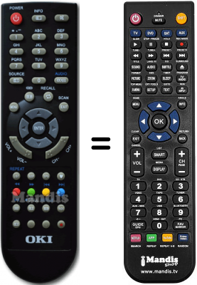 Replacement remote control Oki B32D-LED1