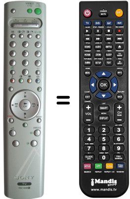 Replacement remote control Sony KV-32FQ70U