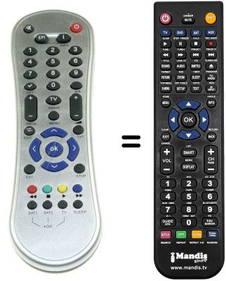 Gleichwertige Fernbedienung Orbitech SKYSATS