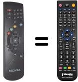 Gleichwertige Fernbedienung HVS53624