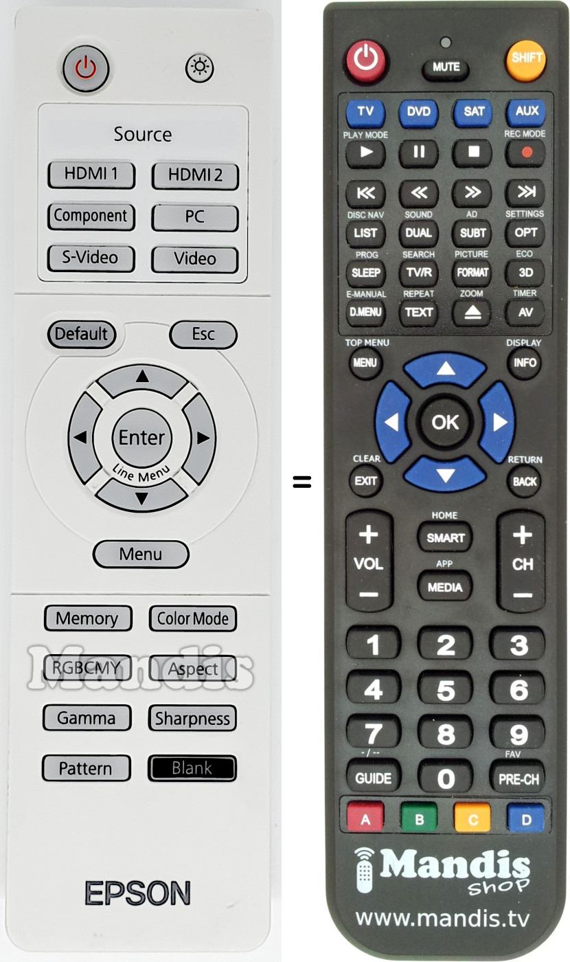 Replacement remote control 150015000