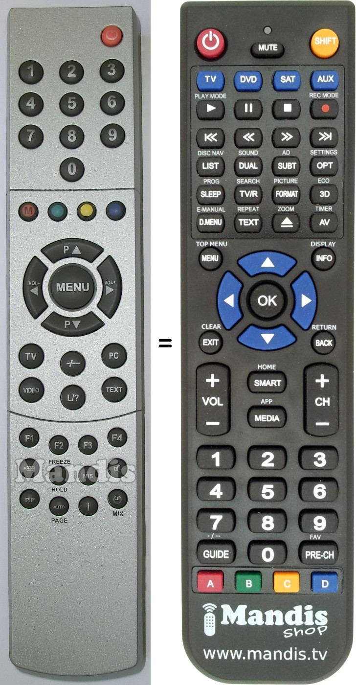 Replacement remote control Firstline X52187R