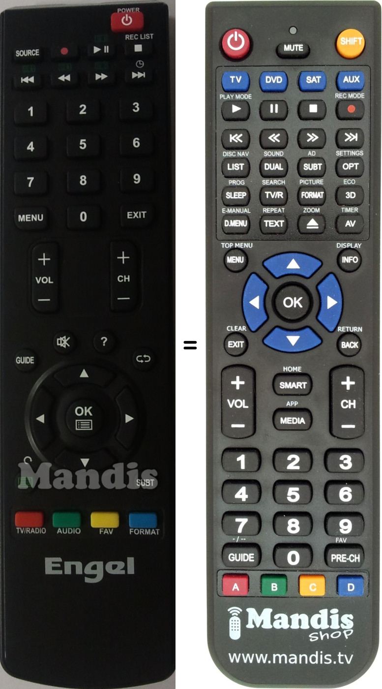 Replacement remote control Engel Everled1
