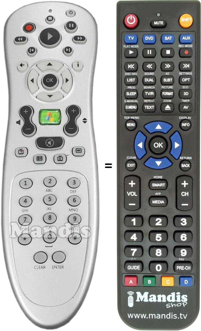 Replacement remote control RC1534005/00