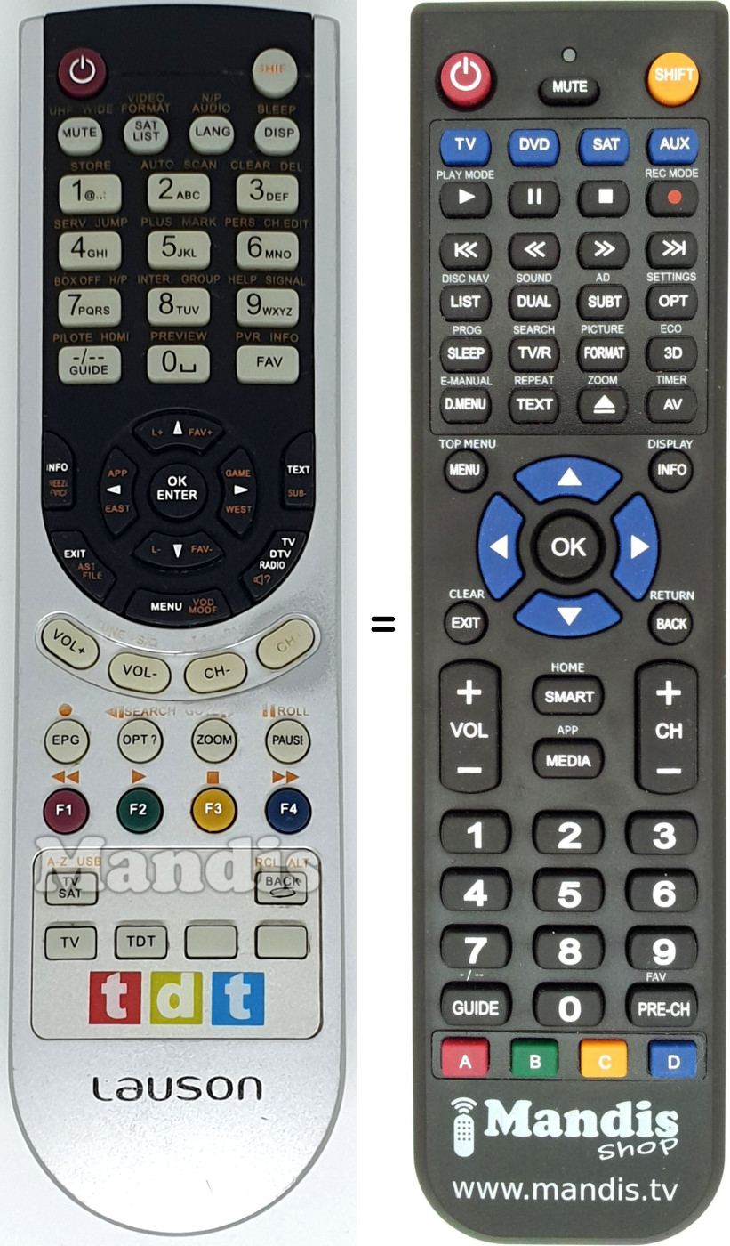Replacement remote control MD111