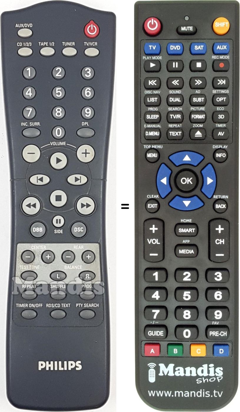 Replacement remote control 310420707021