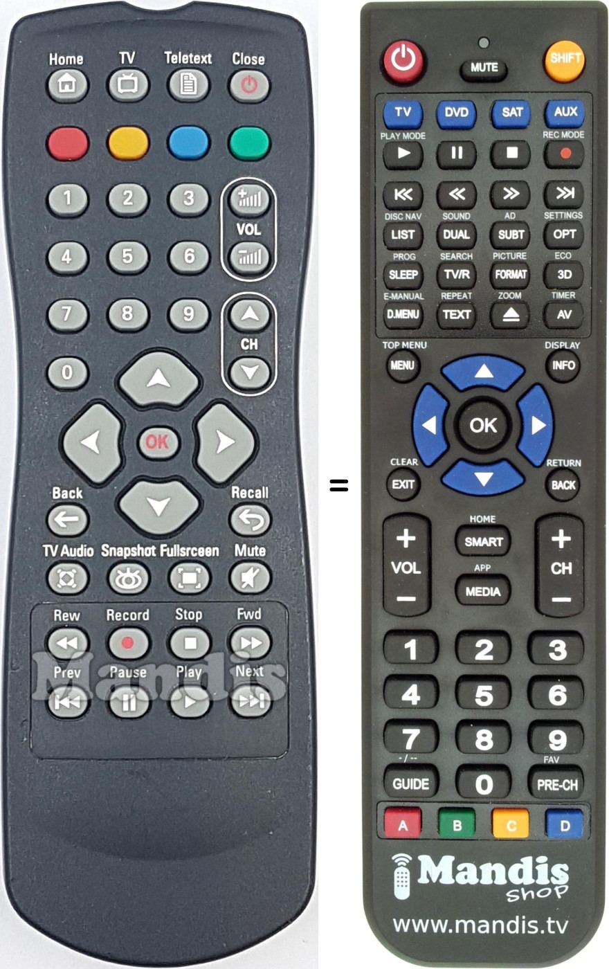 Replacement remote control 313923816902