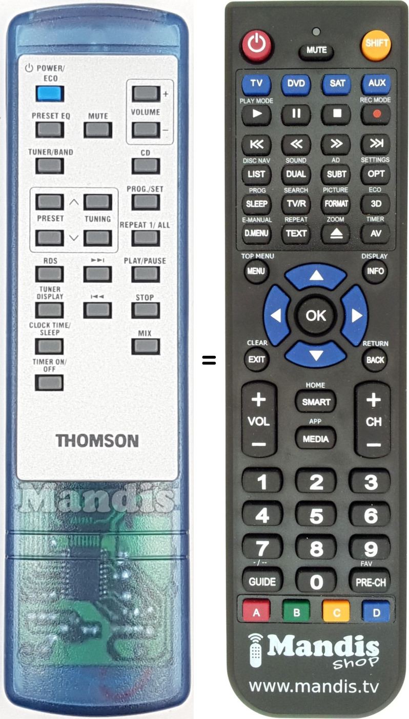 Replacement remote control REMCON1919