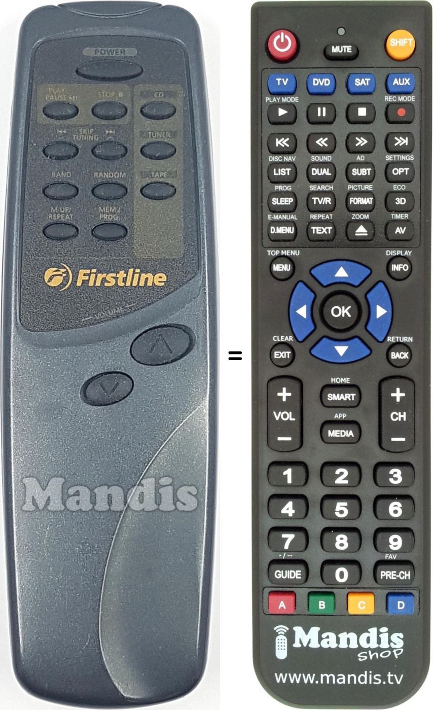Replacement remote control FIRST002