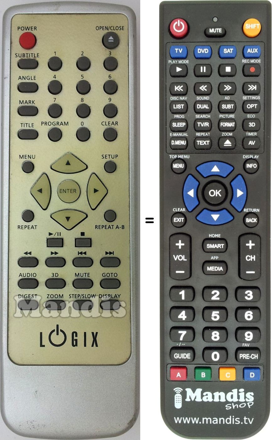 Replacement remote control JX-2002