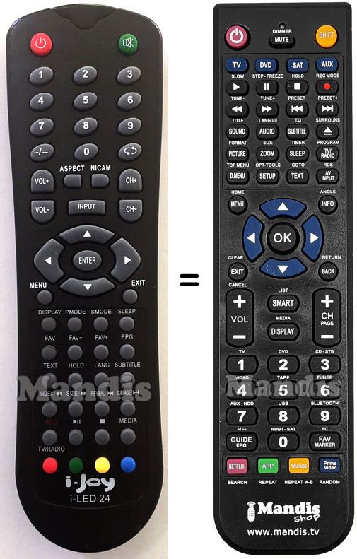 Replacement remote control i-Joy i-LED 24