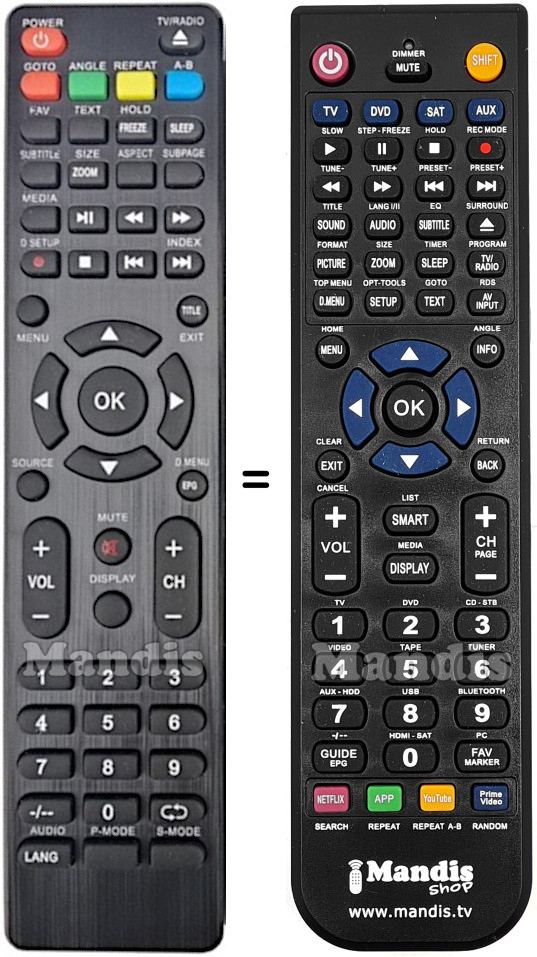 Replacement remote control 40SB100