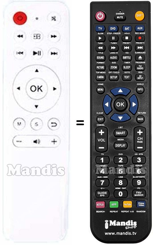 Replacement remote control P20