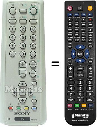 Gleichwertige Fernbedienung Sony RM 946