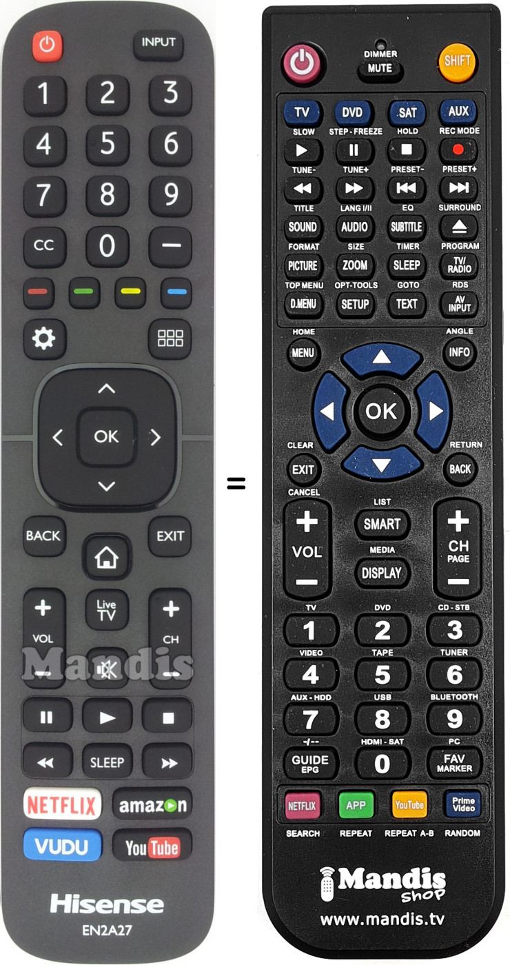 Replacement remote control EN2A27