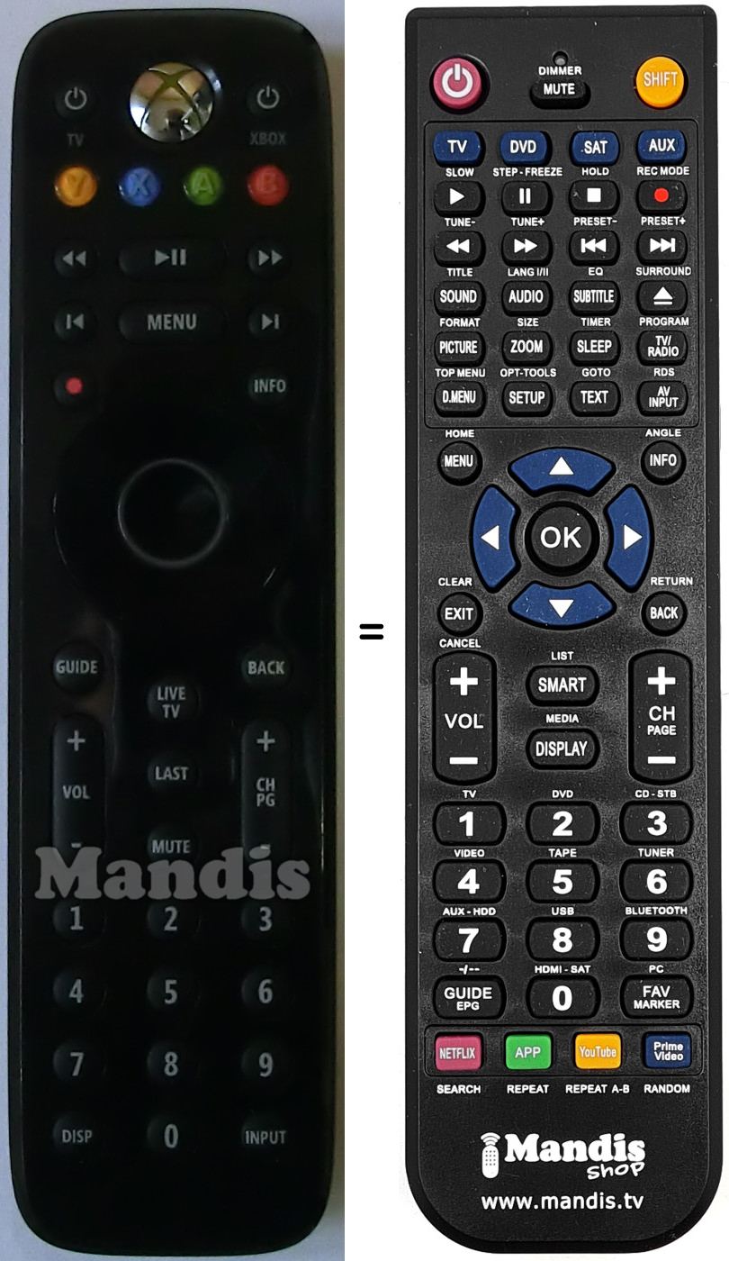 Replacement remote control MICROSOFT XBOX 360