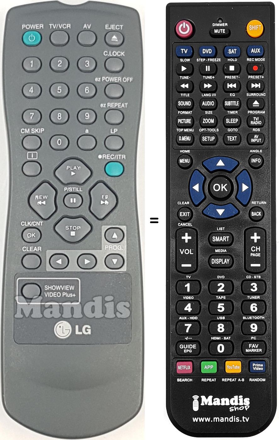 Replacement remote control REMCON2085
