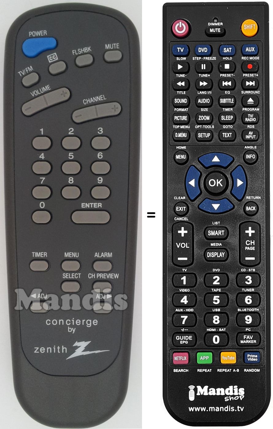 Replacement remote control SC3492