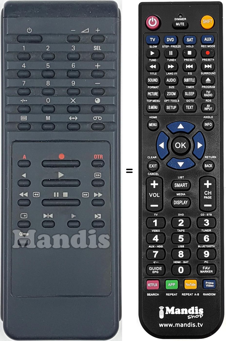 Replacement remote control 862266102701