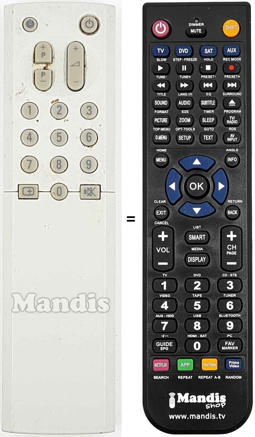 Replacement remote control RC-907601W
