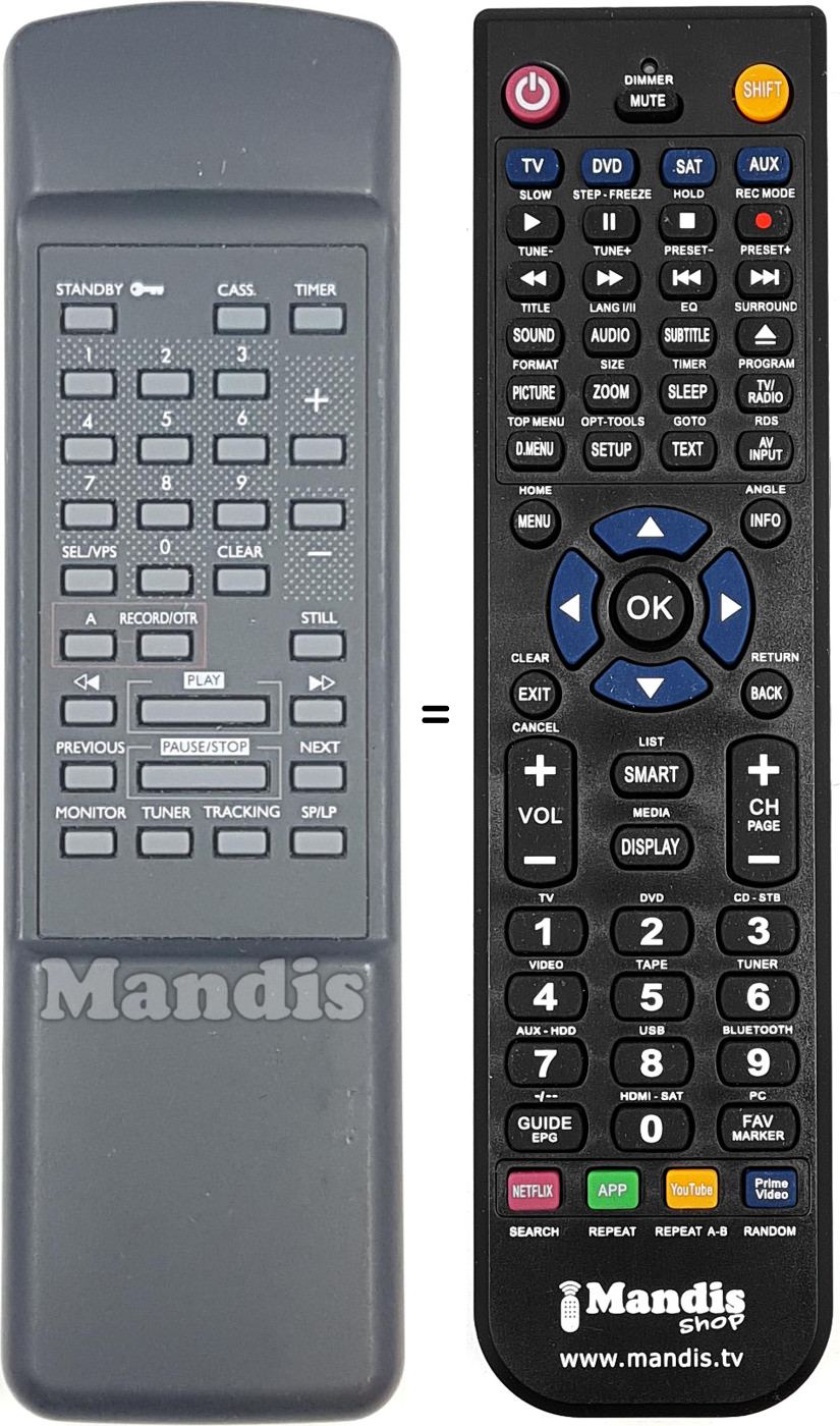 Replacement remote control REMCON1729