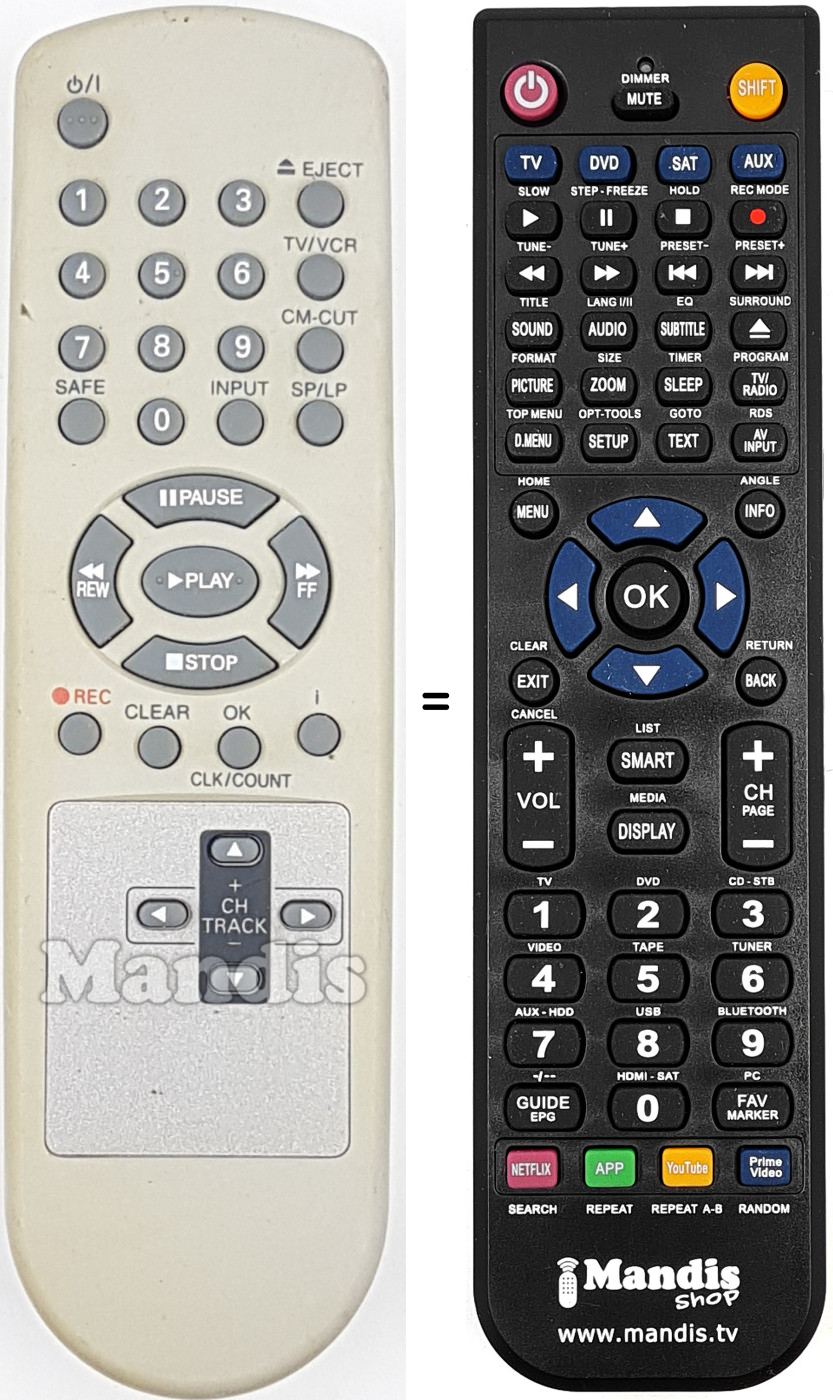 Replacement remote control REMCON1808