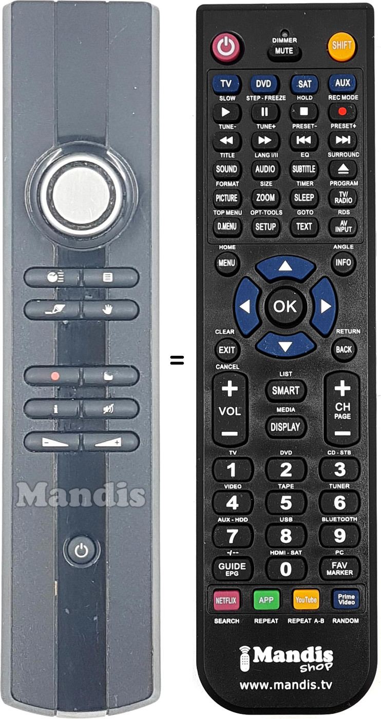 Replacement remote control REMCON1847