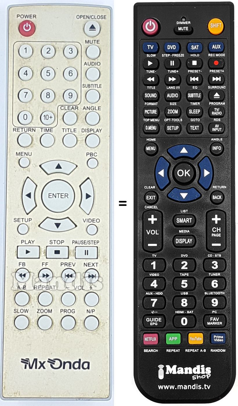 Replacement remote control REMCON1910