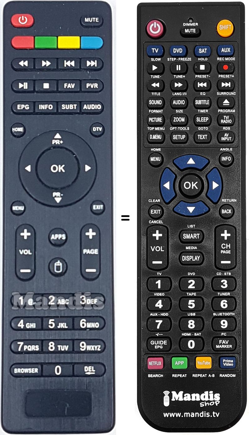 Replacement remote control REMCON1914