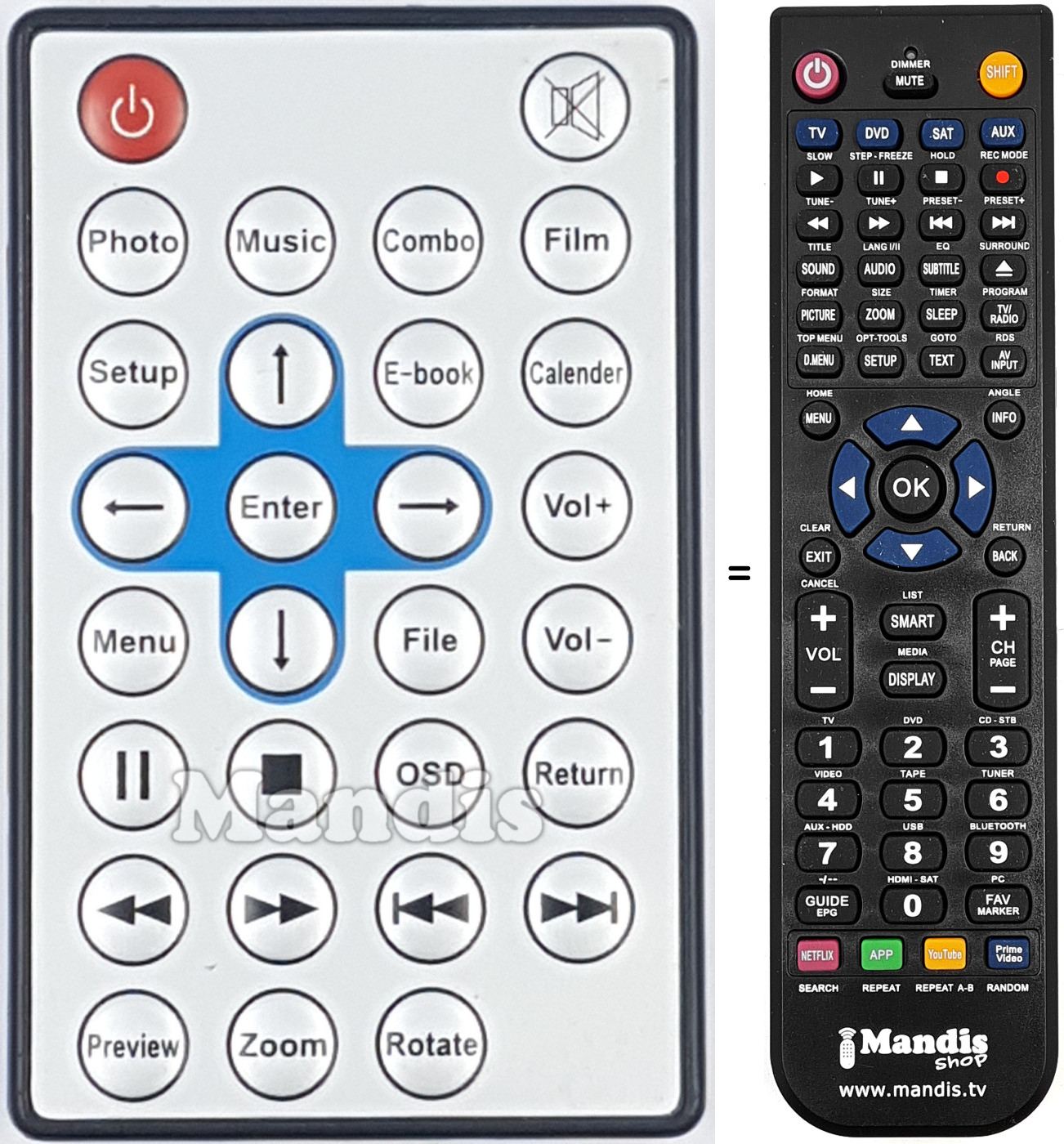 Replacement remote control REMCON2046