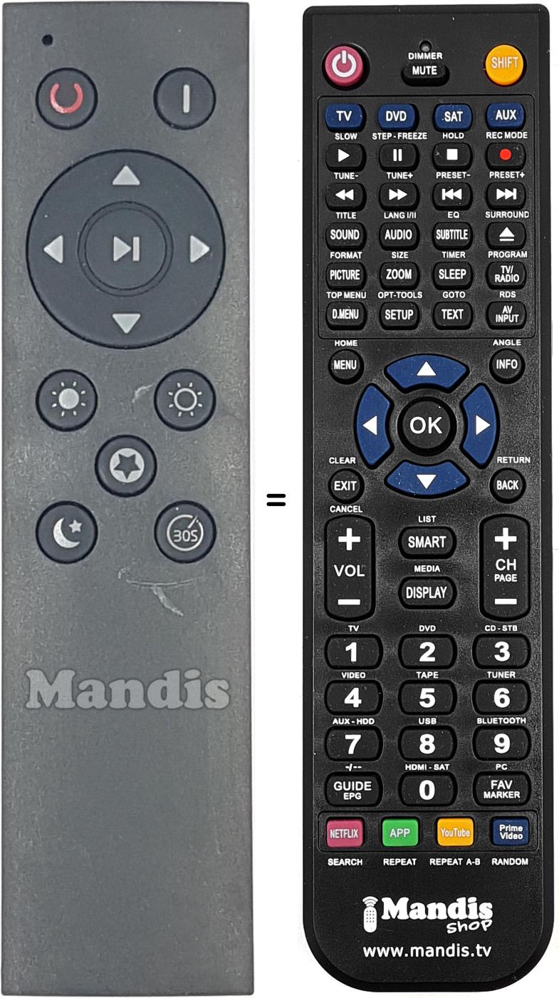 Replacement remote control REMCON2047